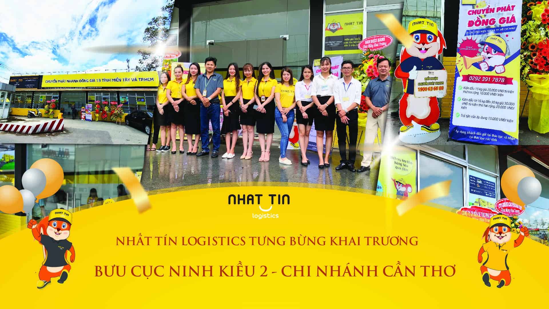 Nhất Tín Logistics Tưng bừng khai trương bưu cục Ninh Kiều 2 – Chi nhánh chuyển phát nhanh Cần Thơ